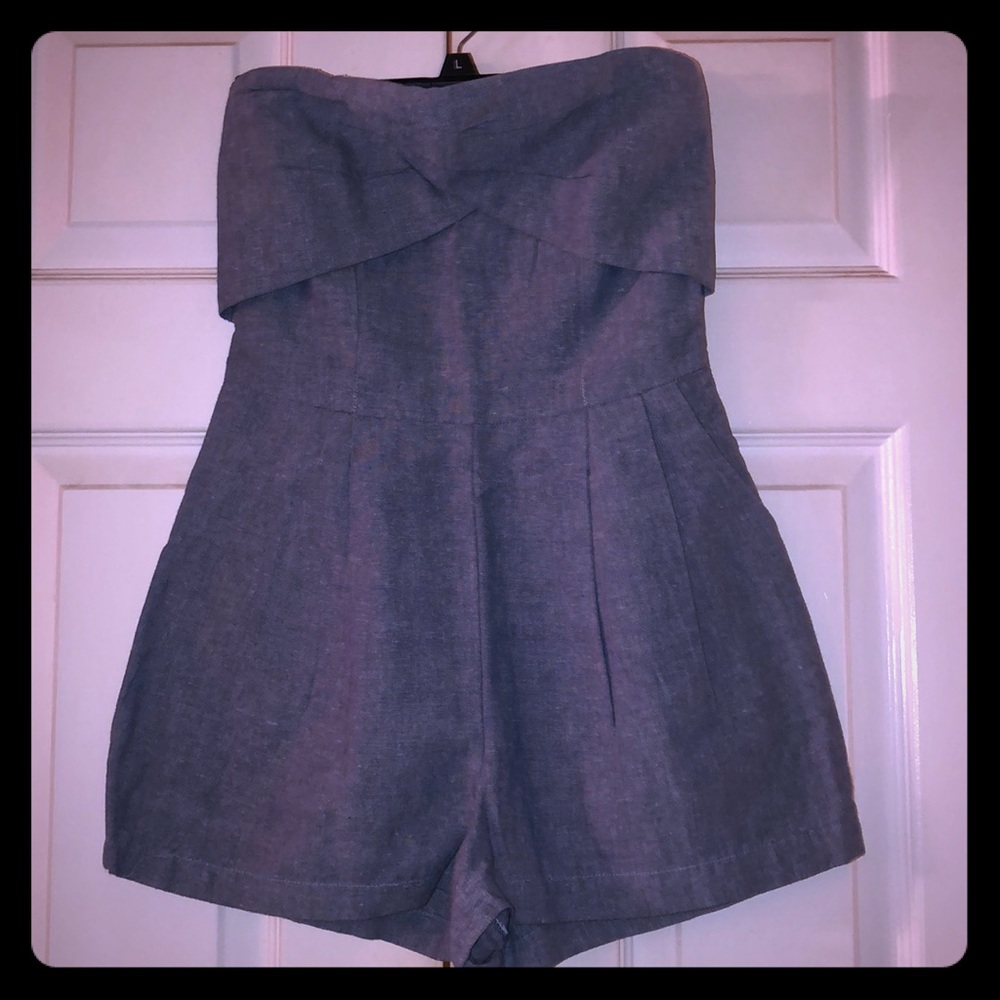 Denim style romper
